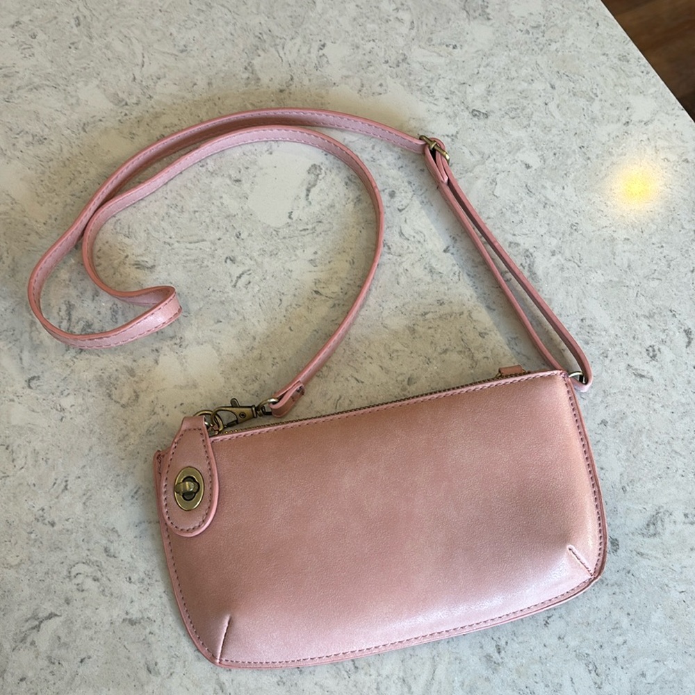 Joy Susan Wristlet Clutch, Pink